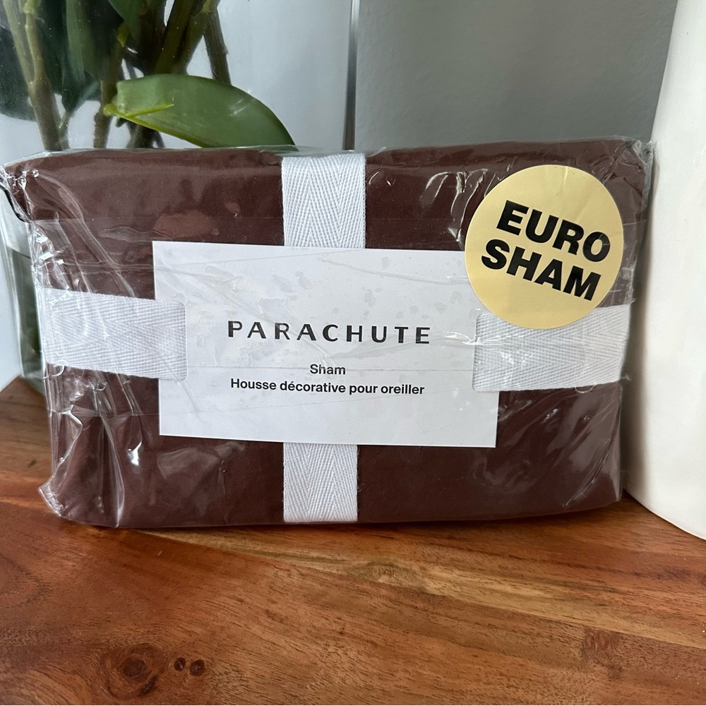 *Last One* Parachute Linen Euro Sham - Color Raisin